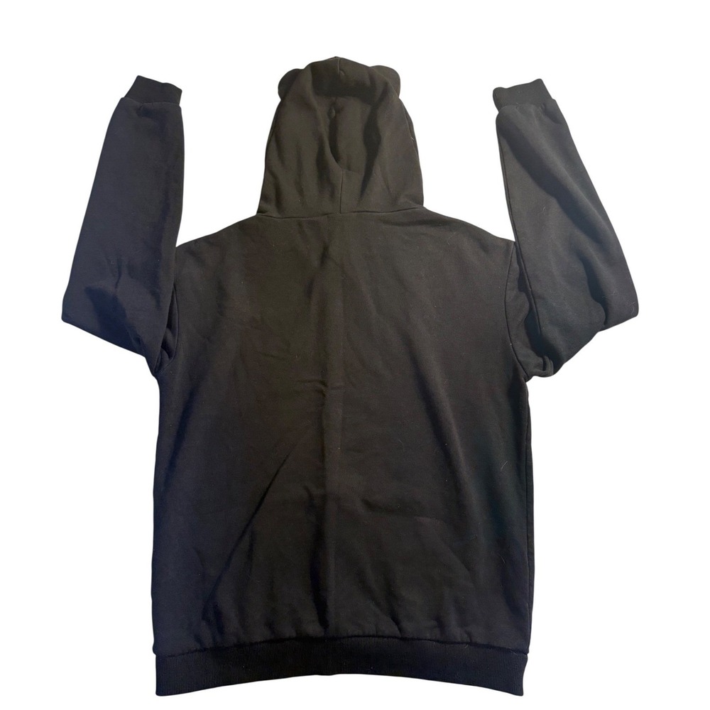 Germinate Black I'm a Cat Hoodie w/Ears Graphic Pullover Sweatshirt Medium-1022 - Picture 2 of 6